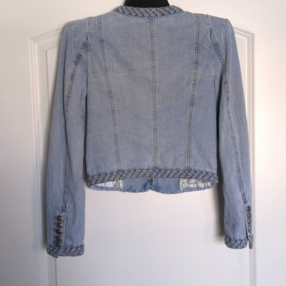 Veronica Beard Arrowe Cropped Denim Jacket - Picture 3 of 6